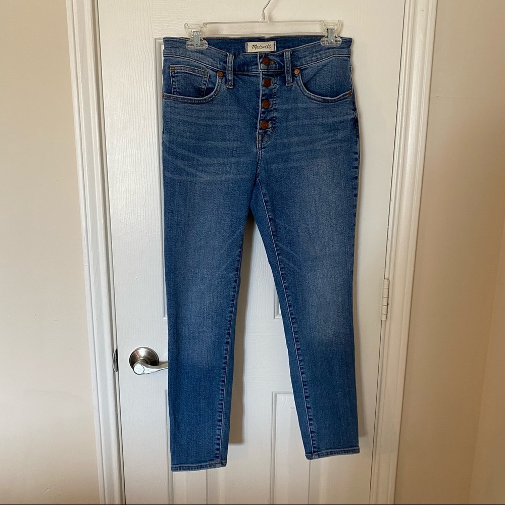 Madewell 9" Mid-Rise Skinny Jeans Cropped Size 27 2016